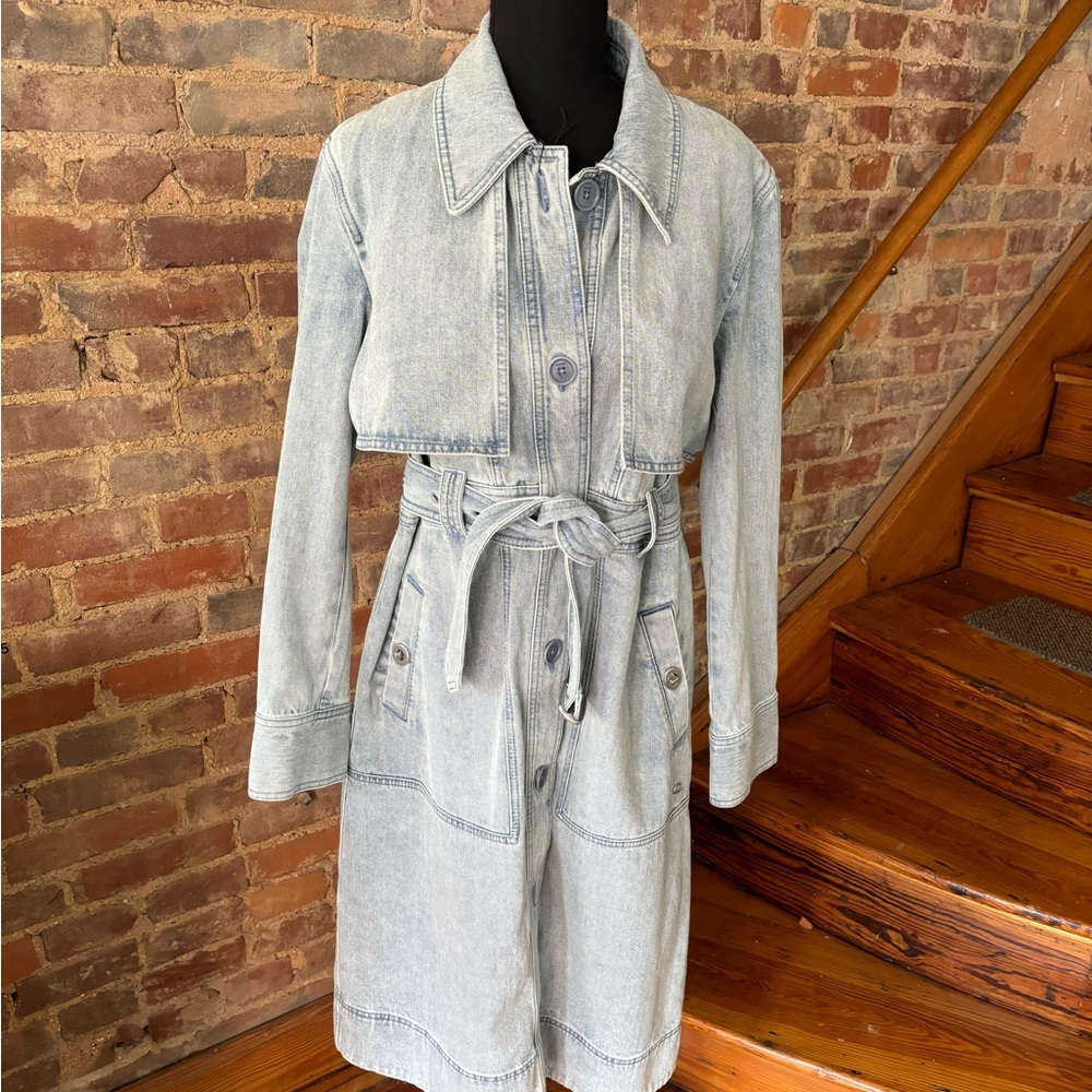 NWT Coach Denim Trench